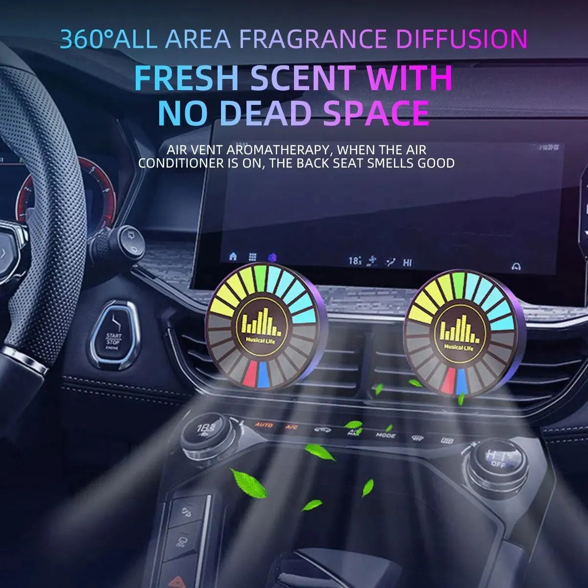 Led Music Sound Control Pickup Light Rhythm Lamp RGB Car Ambient Light Adjustabl Automotivo Strip For Automobiles Family Party